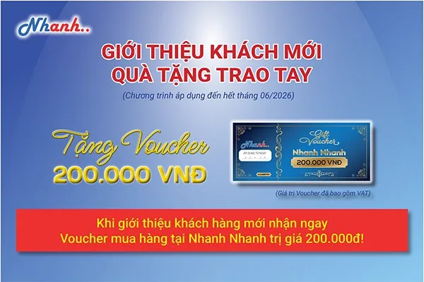 GIỚI THIỆU KHÁCH MỚI – QUÀ TẶNG TRAO TAY NHẬN NGAY VOUCHER 200.000 VNĐ!